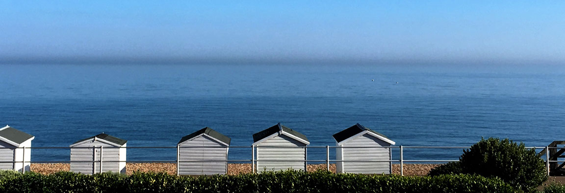 Promenade beach huts